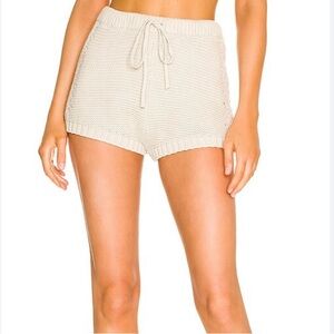 REVOLVE Knit Cream Shorts Australian brand Suboo